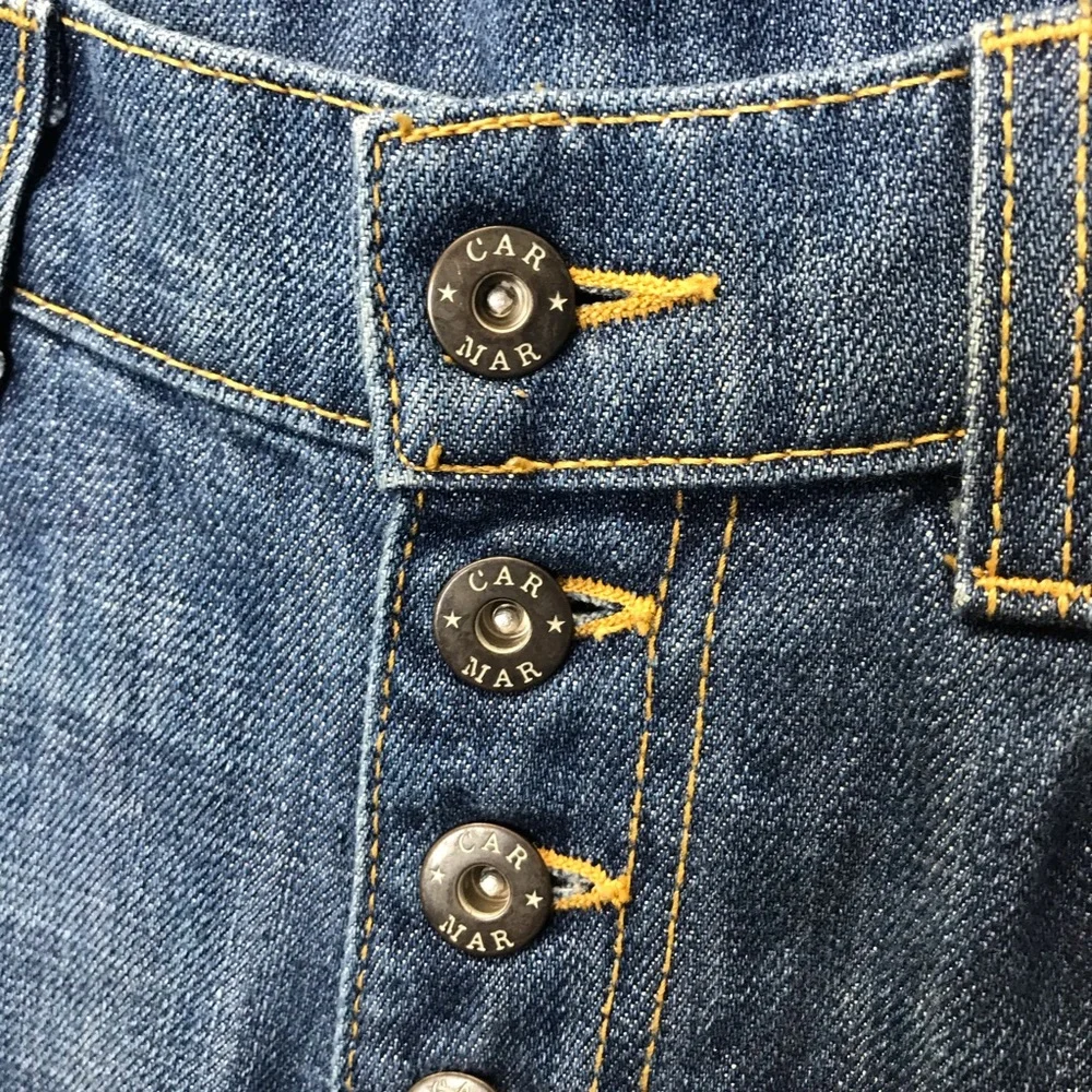 Carmar High Waisted Low Fit Baggy Straight Leg Jeans Size 28
